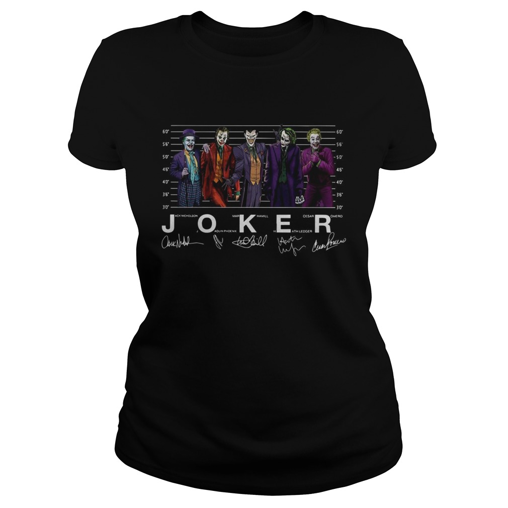 Joker Joker Jack Nicholson Joaquin Phoenix Mark Hamill Heath Ledger Cesar Romero Signature Classic Ladies