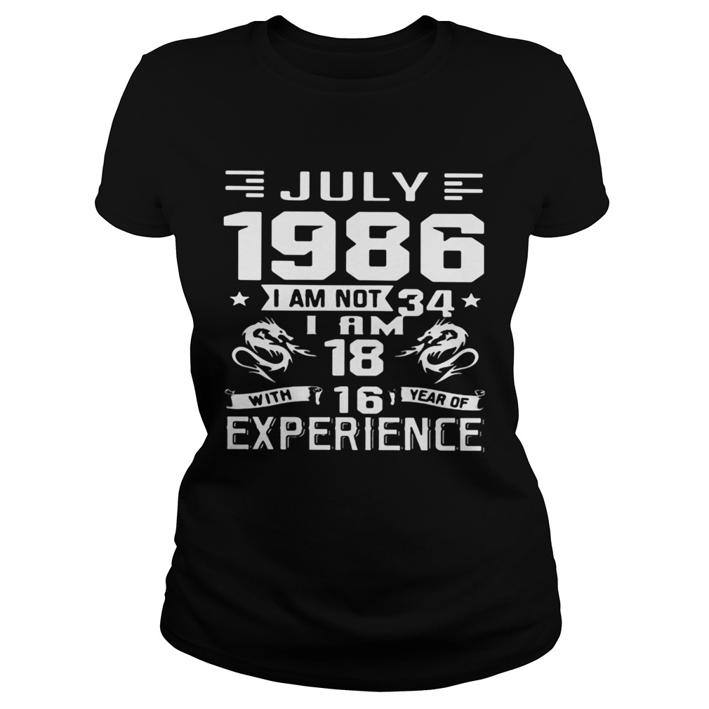 July 1986 I Am Not 34 I Am 18 With 16 Year Of Experience Classic Ladies
