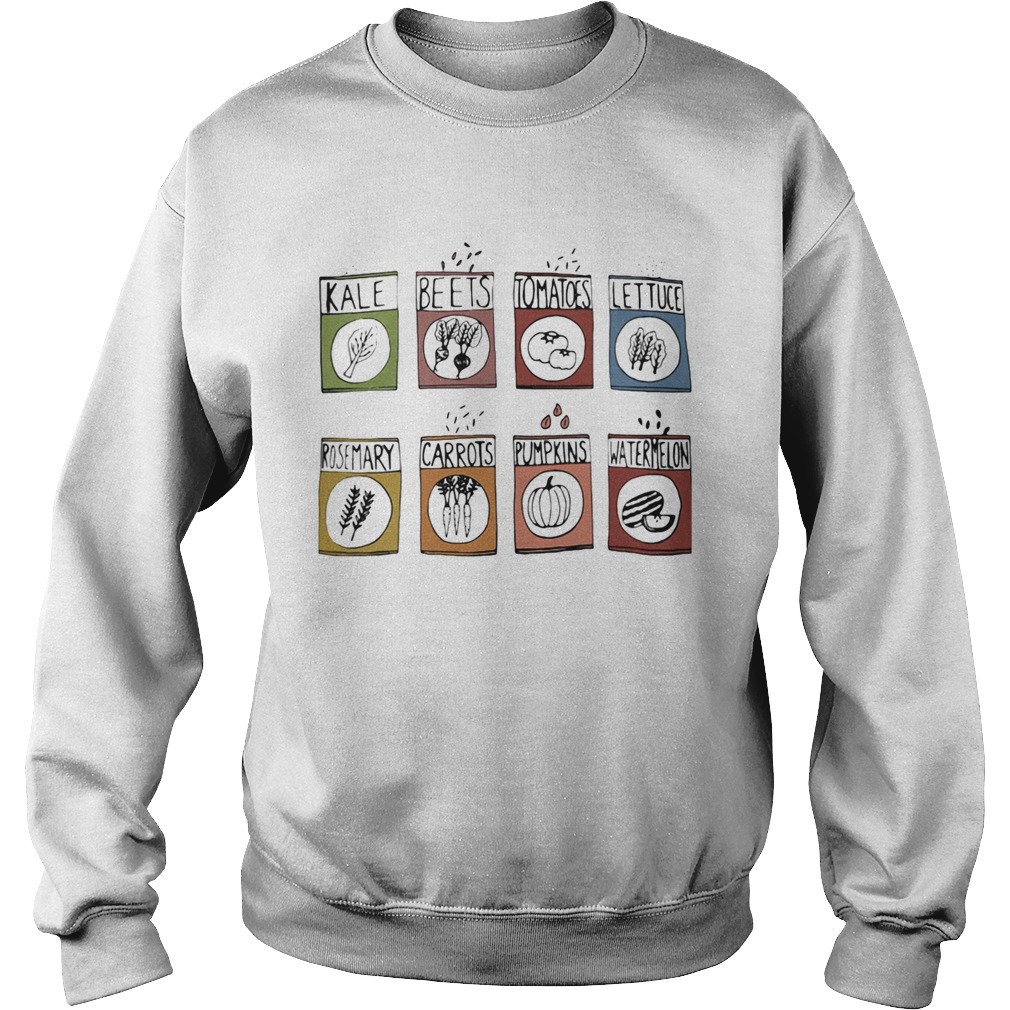 Kale Beets Tomatoes Garden Sweatshirt