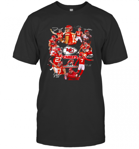Kansas City Chiefs Football Team Signatures T-Shirt
