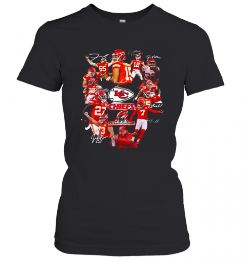 Kansas City Chiefs Football Team Signatures T-Shirt Classic Women's T-shirt