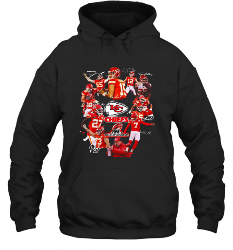 Kansas City Chiefs Football Team Signatures T-Shirt Unisex Hoodie