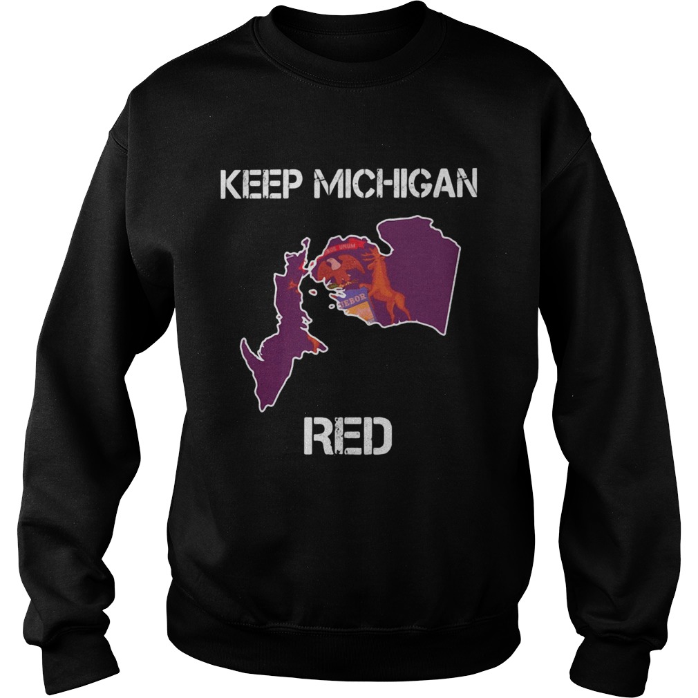 Keep Michigan Red Map Sweatshirt