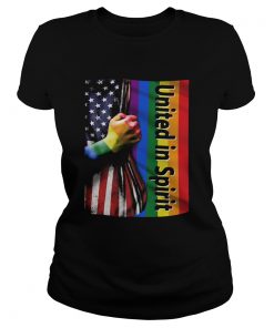 LGBT united in spirit flag USA  Classic Ladies