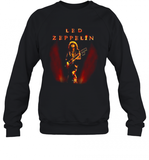 Led Zeppelin Band Playing Guitar Picture T-Shirt Unisex Sweatshirt