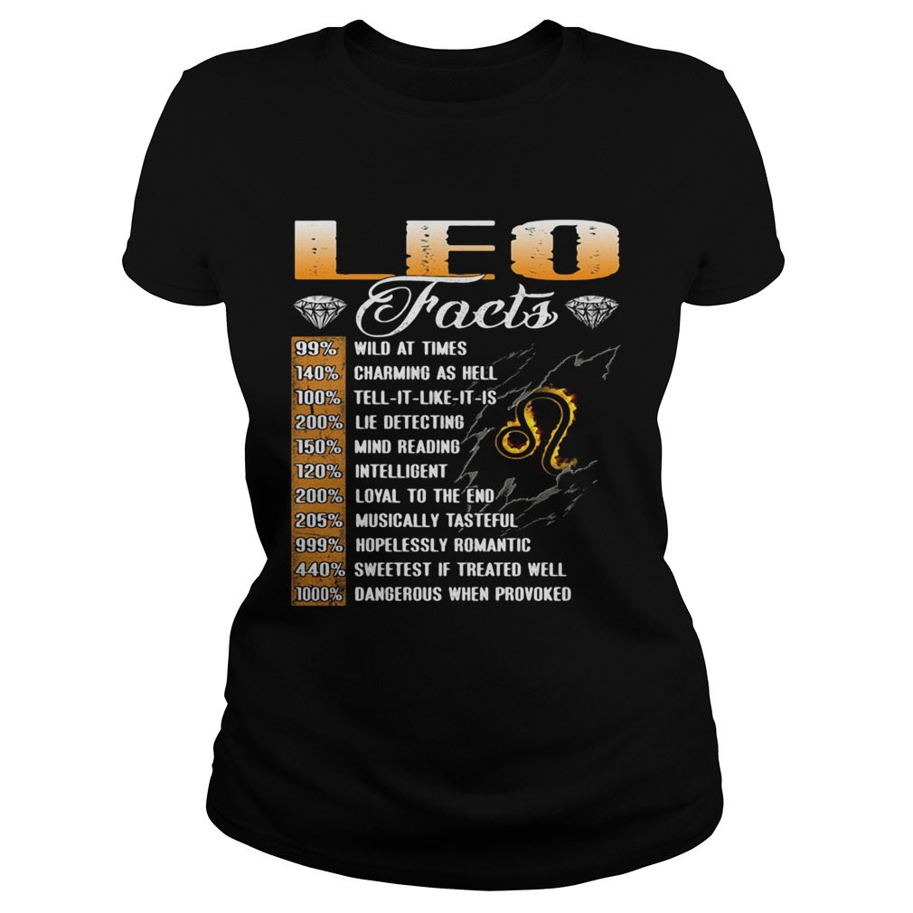 Leo Facts Wild At Times Charming As Hell Diamond Classic Ladies