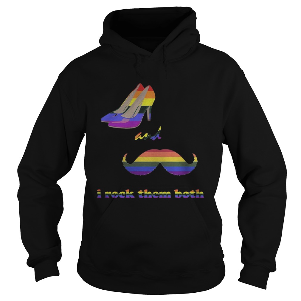 Lgbt high heels and beard i rock them both Hoodie