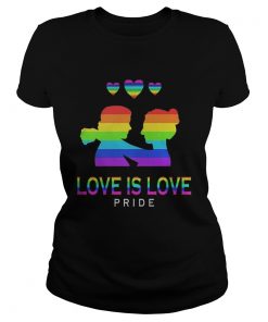 Lgbt love is love pride hearts  Classic Ladies