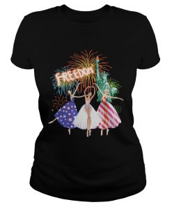 Liberties Freedom Ballet American Flag Independence Day Girls  Classic Ladies