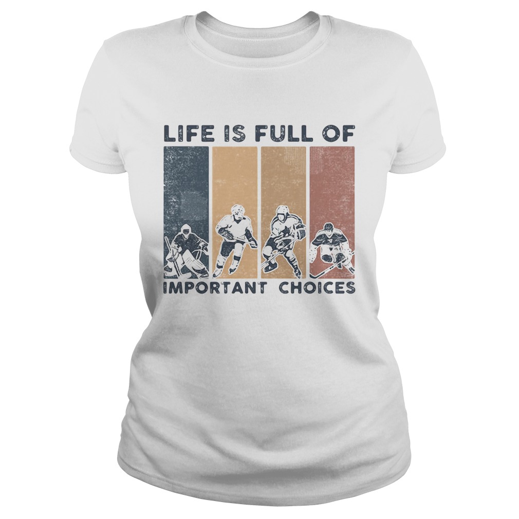 Life Is Full Of Important Choices Golfball Vintage Retro Classic Ladies