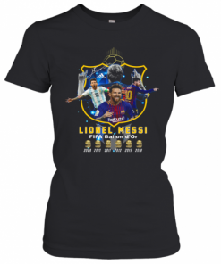 Lionel Messi FIFA Ballon D'Or Six Cup T-Shirt Classic Women's T-shirt