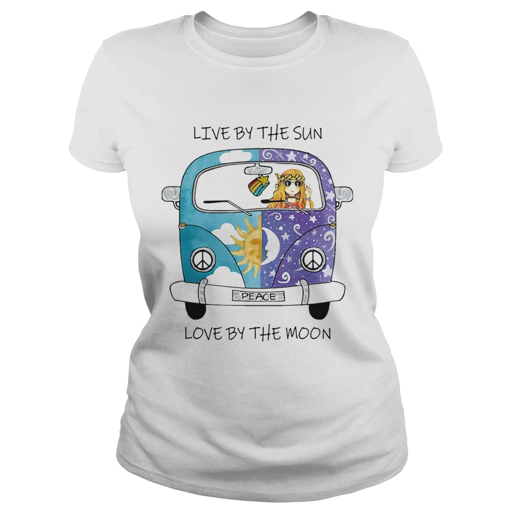 Live By The Sun Love By The Moon Car Girl Classic Ladies