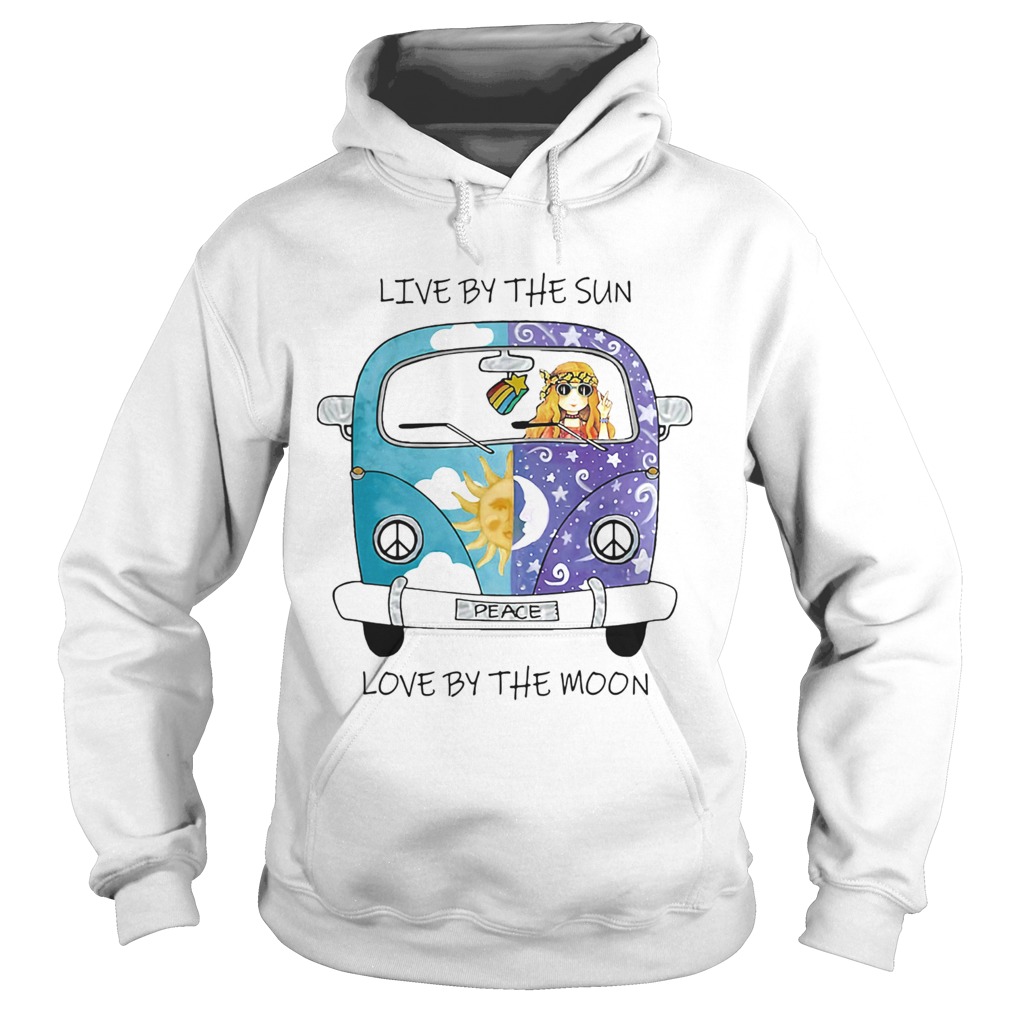 Live By The Sun Love By The Moon Car Girl Hoodie