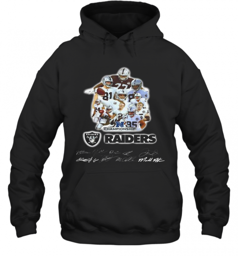 Los Angeles Raiders Champions Signatures T-Shirt Unisex Hoodie