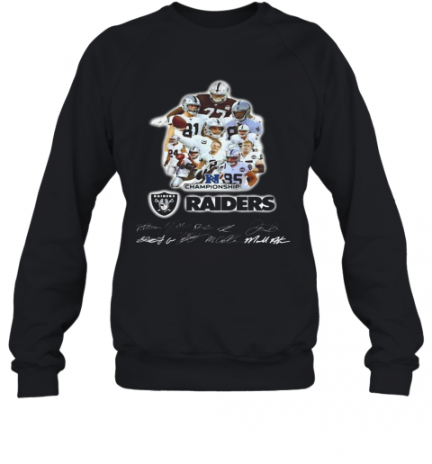 Los Angeles Raiders Champions Signatures T-Shirt Unisex Sweatshirt