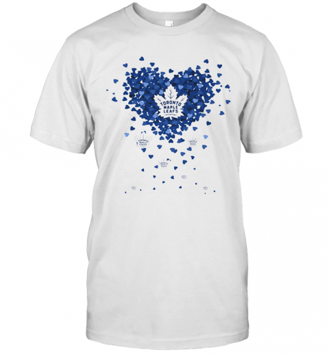 Love Toronto Maple Leafs Baseball Heart Diamond T-Shirt