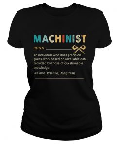 Machinist Noun An Individual Who Does Precision Guess Work Based On Unreliable Data Provided By Tho Classic Ladies