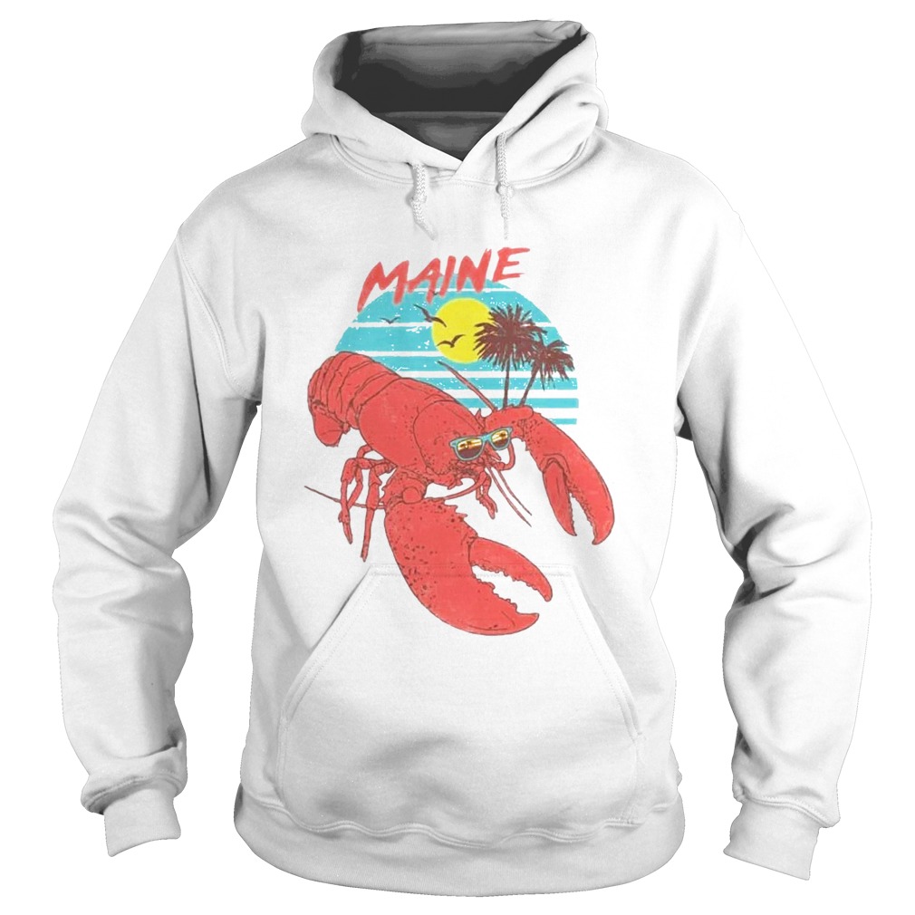Maine Lobster Sunglasses Hoodie