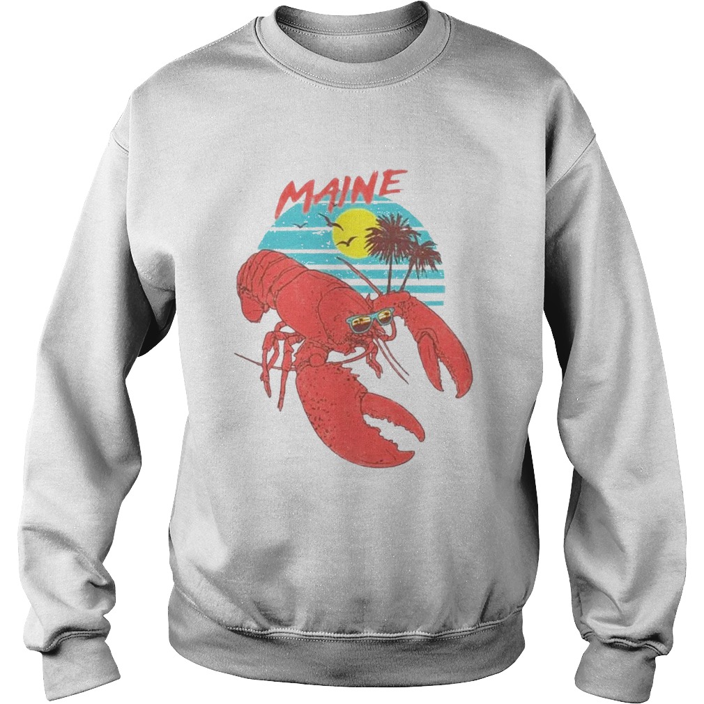 Maine Lobster Sunglasses Sweatshirt