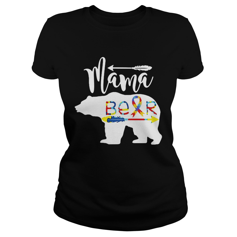 Mama Bear Autism Awareness Classic Ladies
