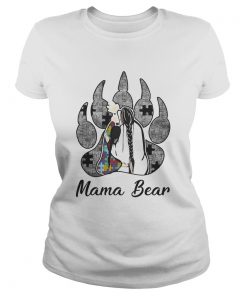 Mama paw bear autism awareness  Classic Ladies