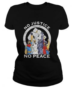 Marvel heroes no justice no peace black lives matter  Classic Ladies