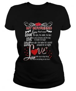 My Boyfriend Love That Man Heart Red  Classic Ladies