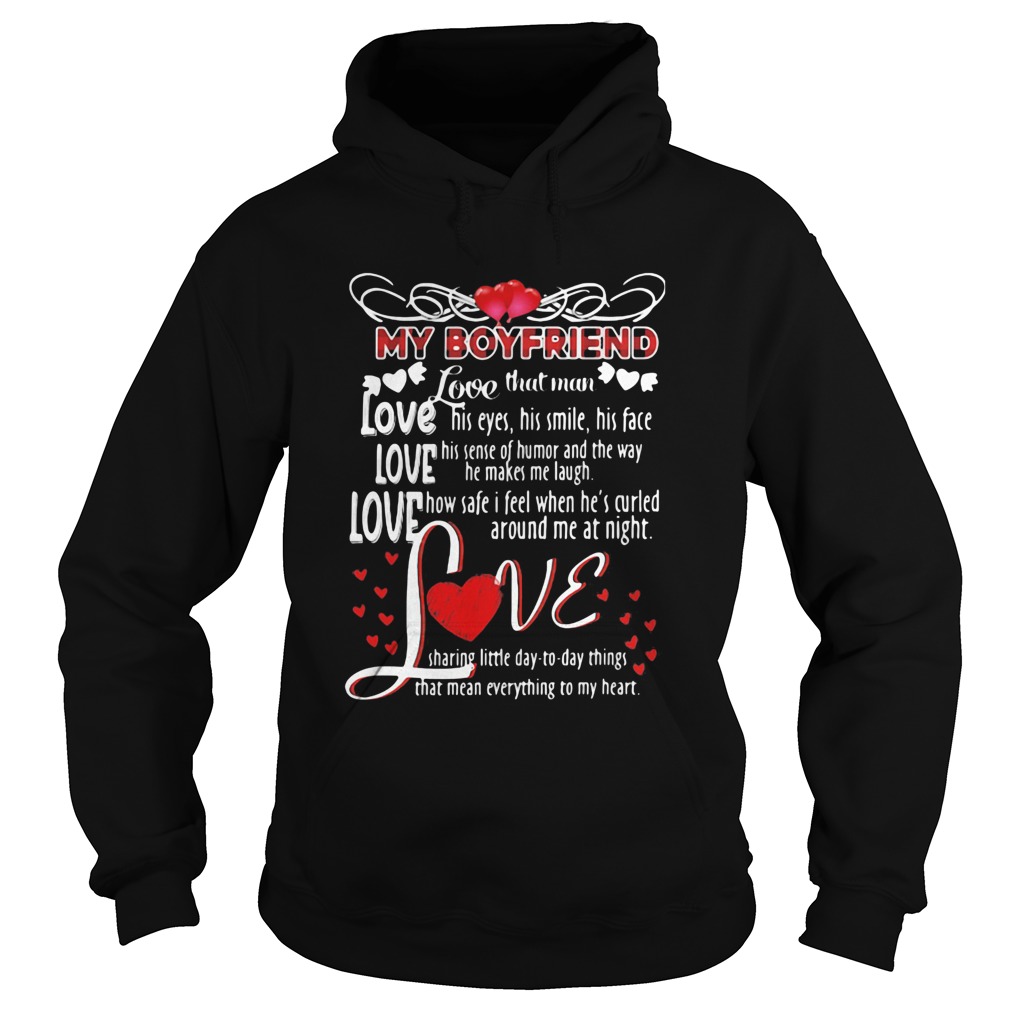 My Boyfriend Love That Man Heart Red Hoodie
