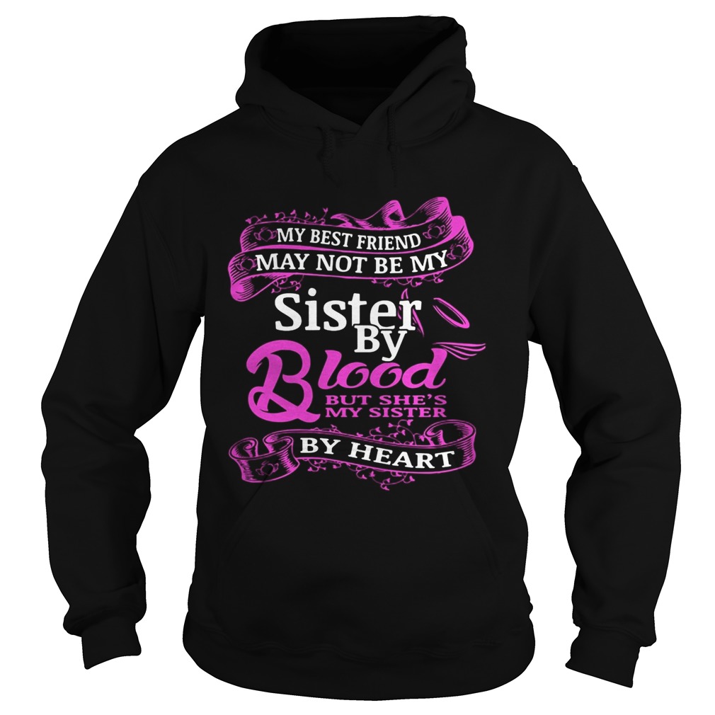 My best friend may not be my sister by blood but shes by heart Hoodie