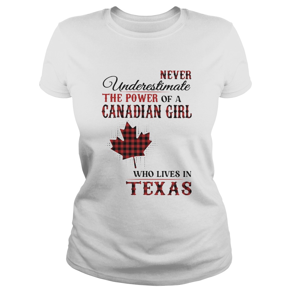 Never underestimate the power of a canadian girl who lives in texas Classic Ladies