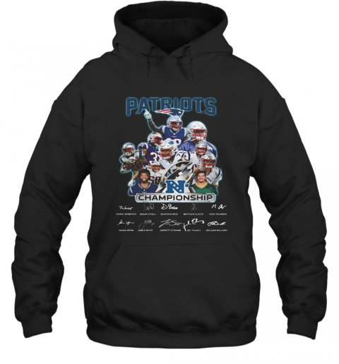 New England Patriots Champions Signatures T-Shirt Unisex Hoodie