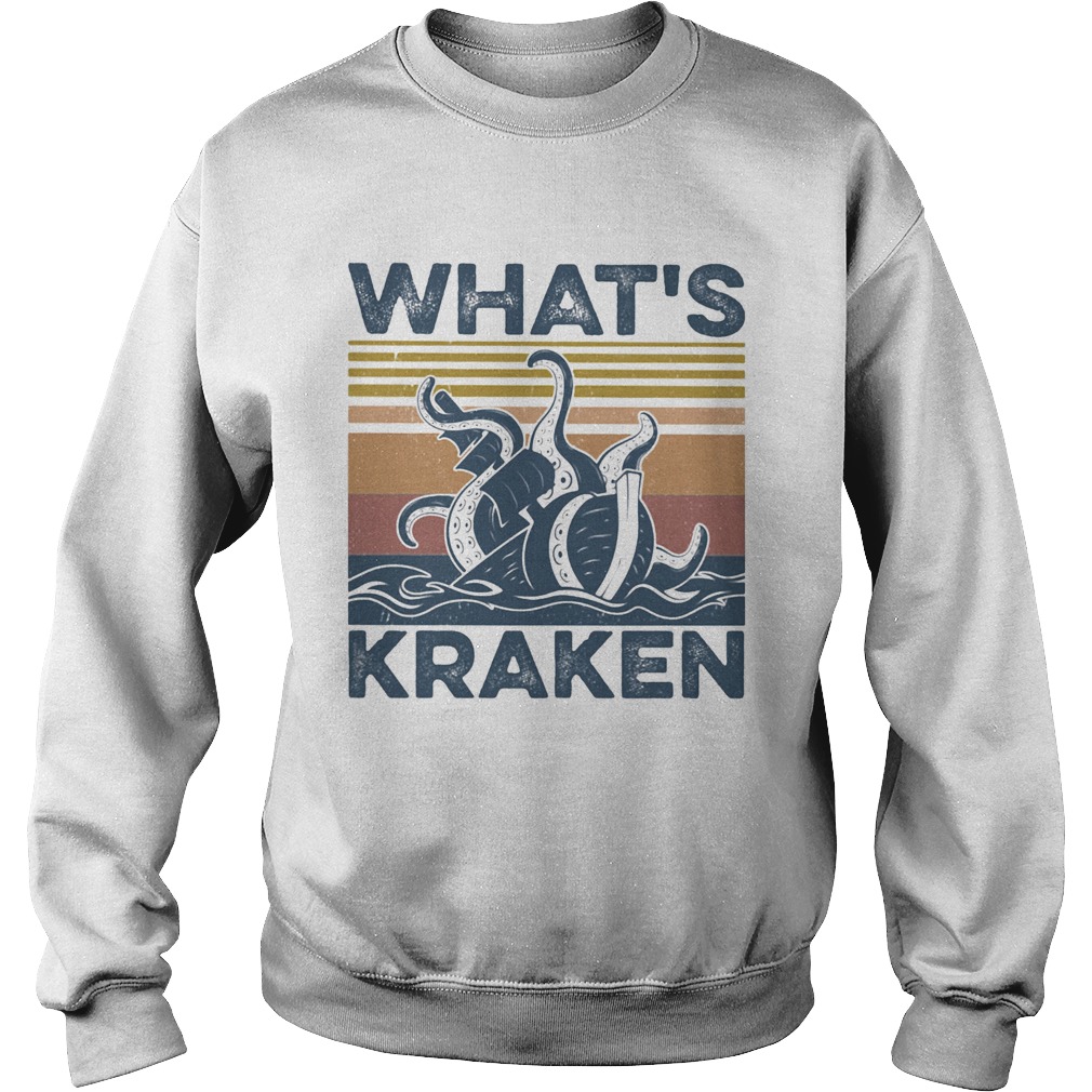 Octopus whats kraken vintage retro Sweatshirt