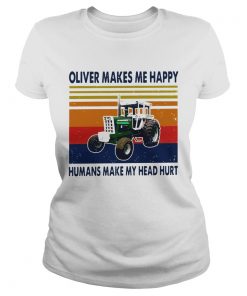Oliver Makes Me Happy Humans Make My Head Hurt Vintage  Classic Ladies