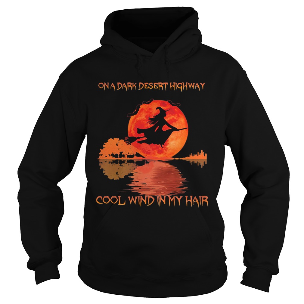 On a dark desert highway cool wind in my hair witch sunset Hoodie