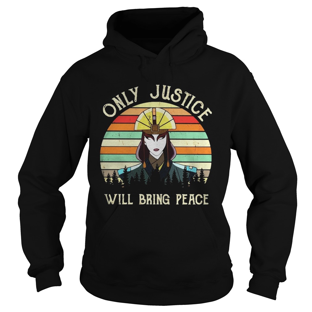 Only Justice will bring peace woman vintage retro Hoodie