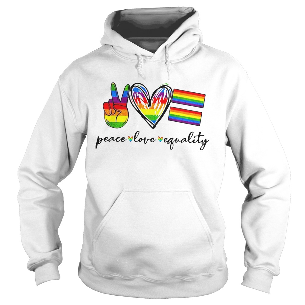 Peace Love Equality Lgbt Hoodie