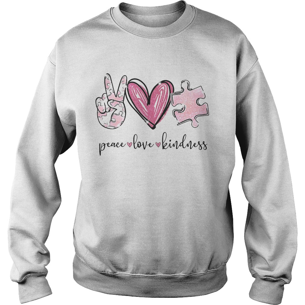 Pecae Love Kindness Pink Heart Hand Insert Sweatshirt