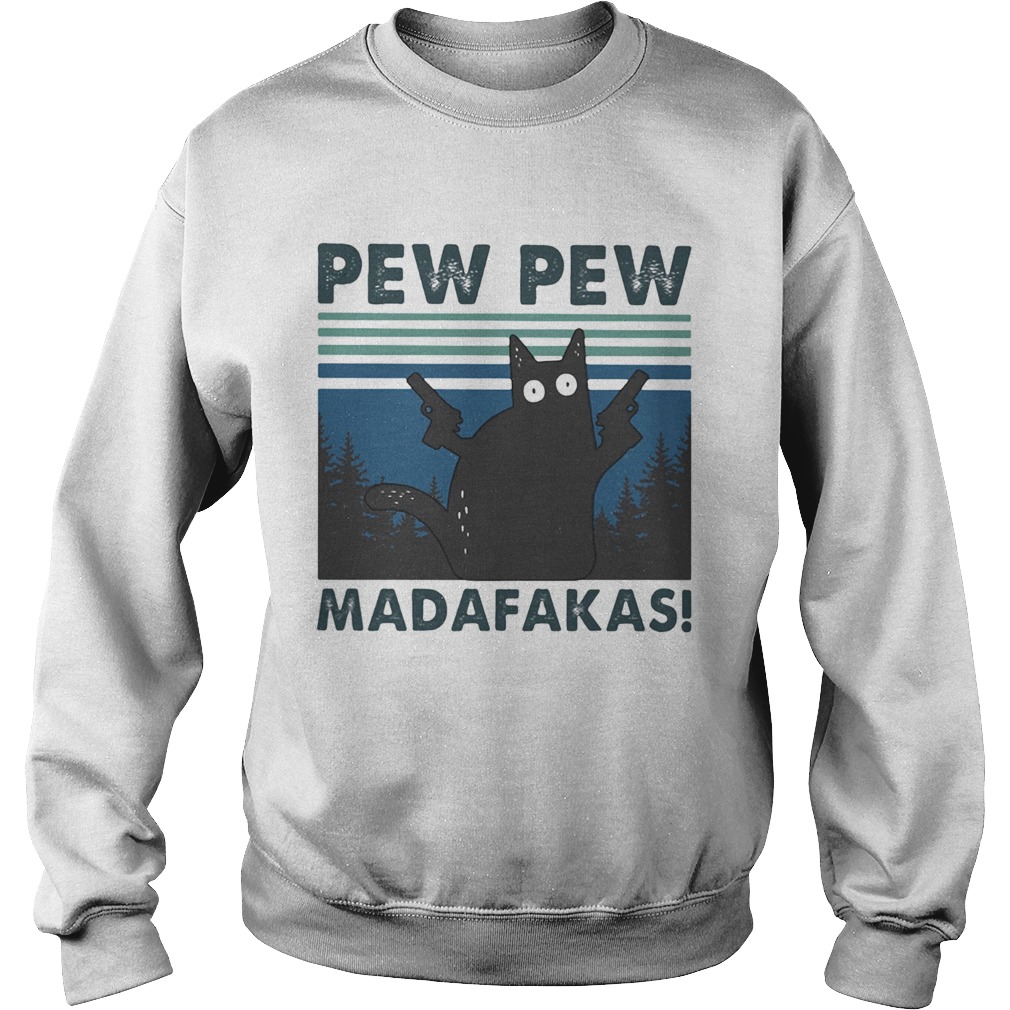 Pew Pew Madafakas Vintage Retro Sweatshirt