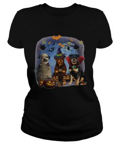 Pisces Rottweiler Halloween  Classic Ladies