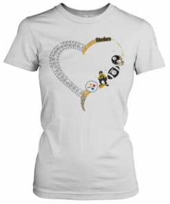 Pittsburgh Steelers Football Logo Heart T-Shirt Classic Women's T-shirt