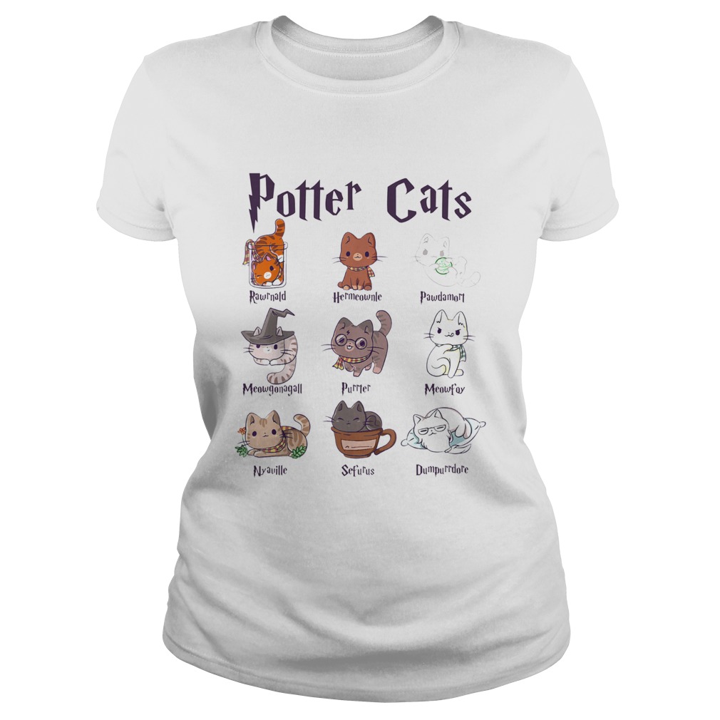 Potter Cats Rawnald Hermeownle Pawdamort Classic Ladies