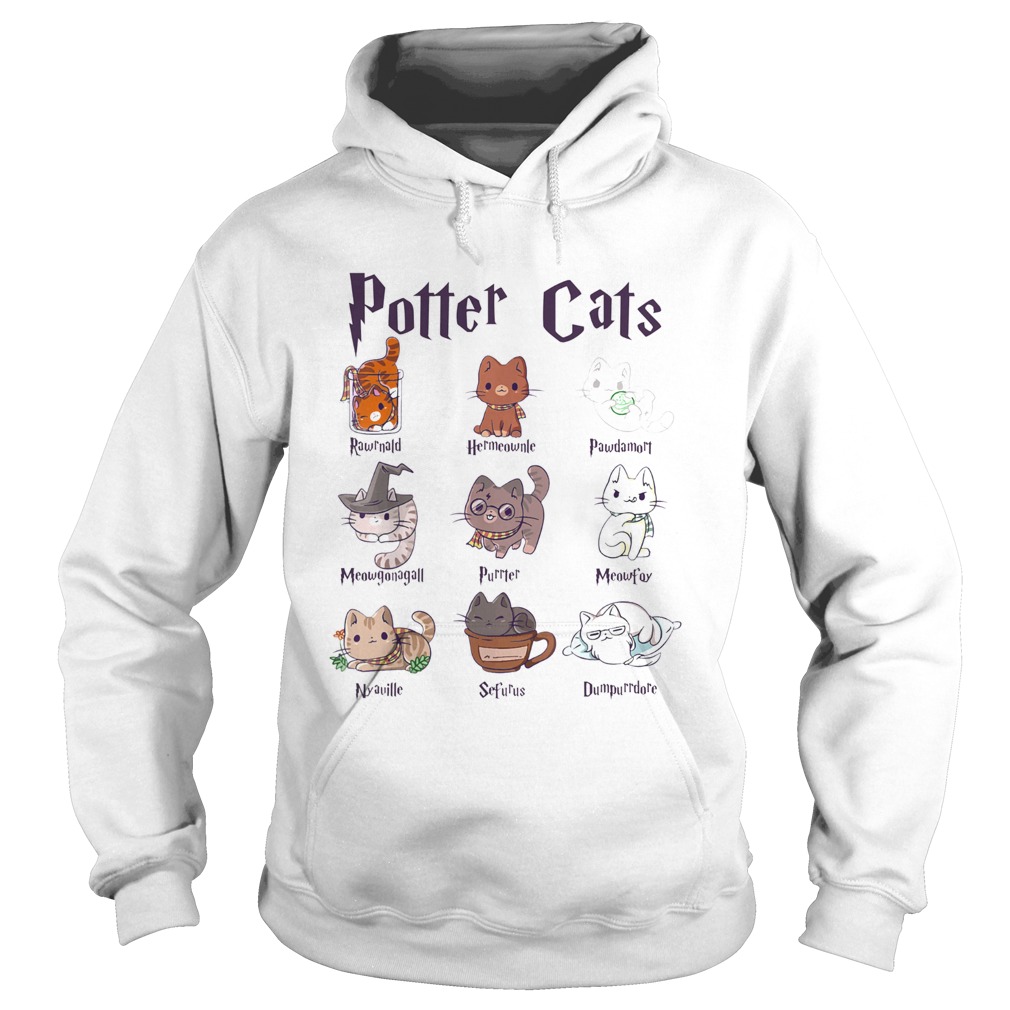 Potter Cats Rawnald Hermeownle Pawdamort Hoodie