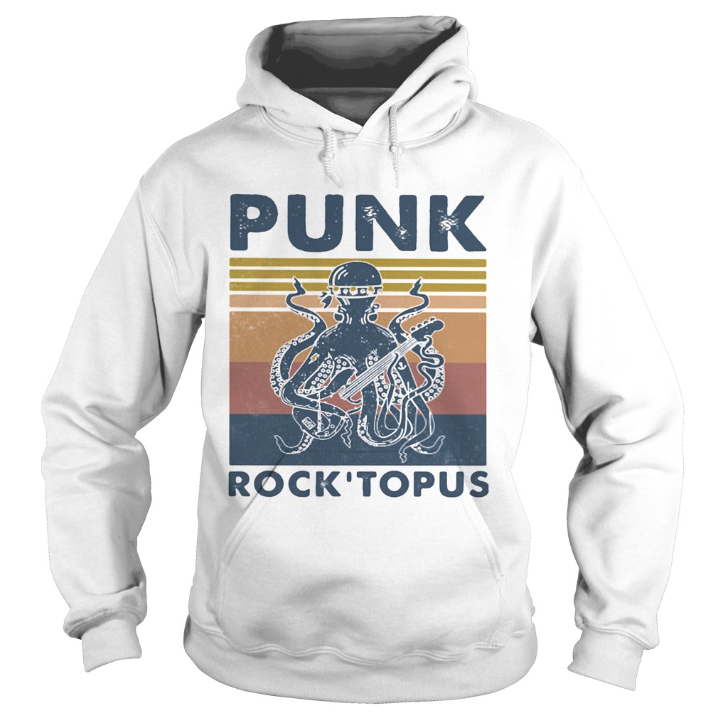 Punk rock topus vintage retro Hoodie