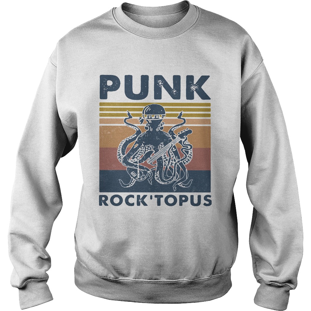 Punk rock topus vintage retro Sweatshirt