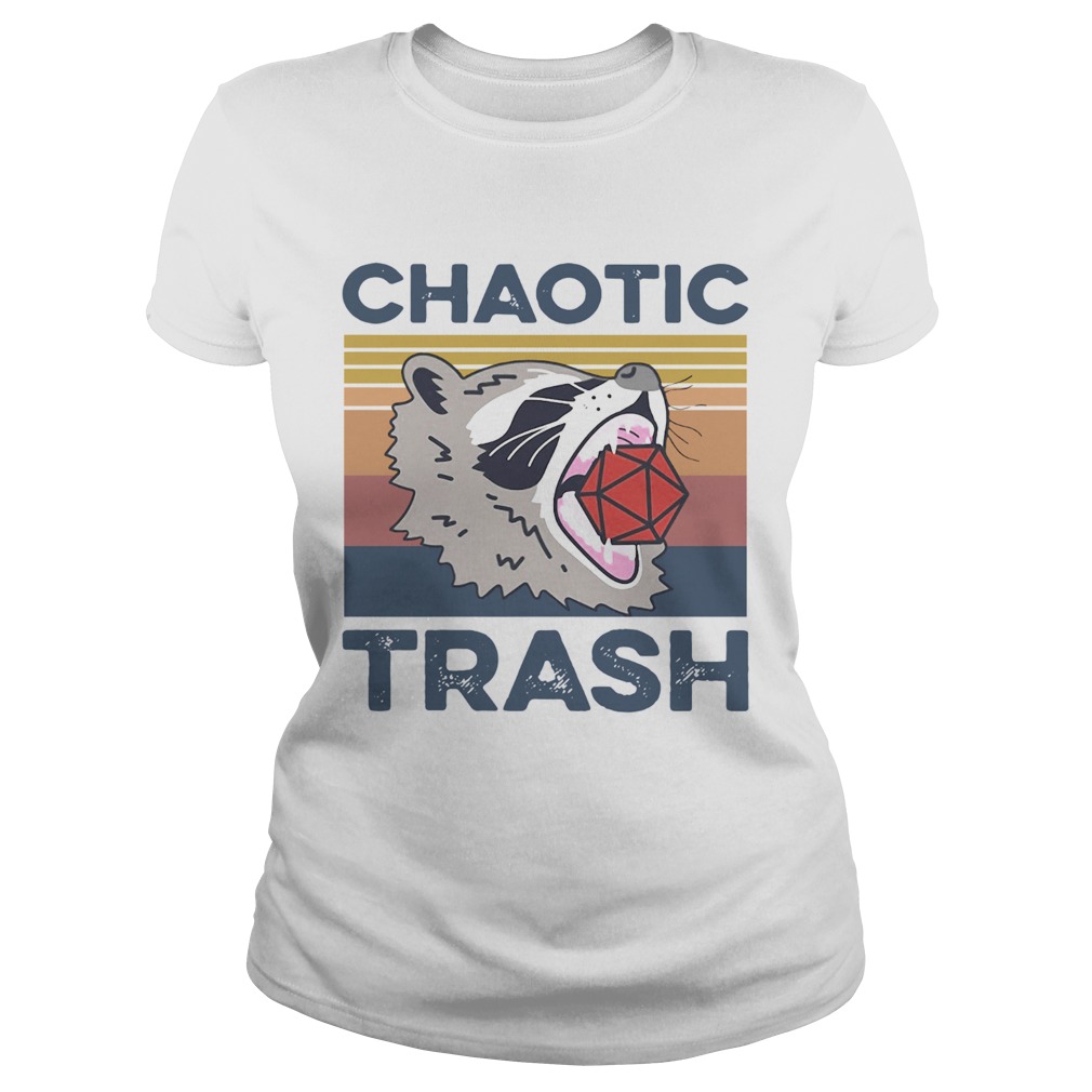Raccoon Chaotic Trash Vintage Classic Ladies
