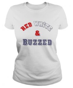 Red White And Buzzed Star  Classic Ladies