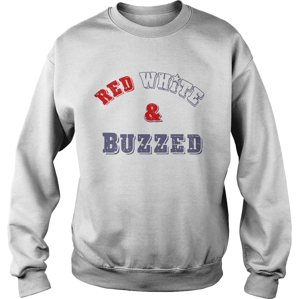 Red White And Buzzed Star Sweatshirt