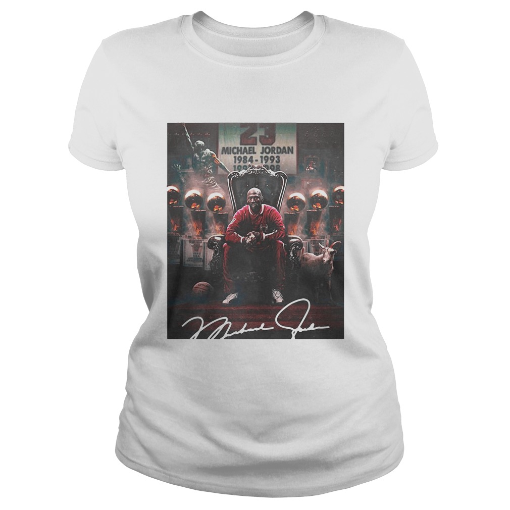 SIGN MICHAEL JORDAN IS THE GOAT SIGNATURE Classic Ladies