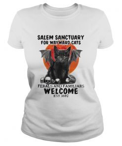 Salem Sanctuary For Wayward Cats Ferals And Familiars Welcome Est 1692 Blood Moon  Classic Ladies