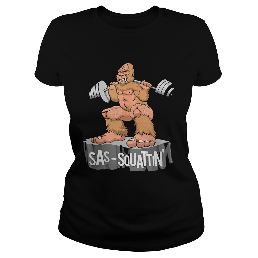Sas squattin apes weightlifting rock Classic Ladies